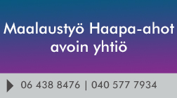 Maalaustyö Haapa-ahot avoin yhtiö logo